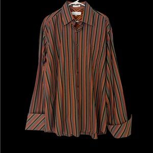 Vintage Linea Dome Chemise Mens Button Down Dress Shirt